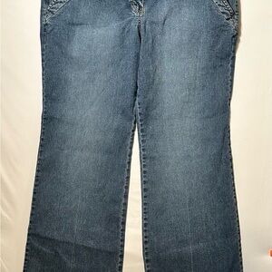 LOFT Dark Blue Flare Jeans